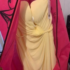 BRAND NEW. NEVER WORN Yellow dress. Size 12